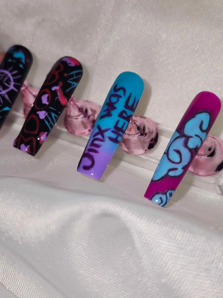 Jinx (Arcane) Press Ons Nail Set - photo 4