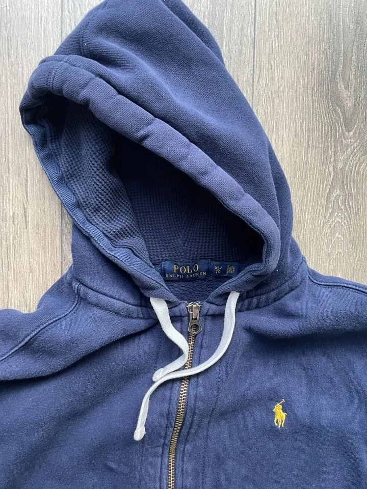 Vintage Polo Ralph Lauren Zip Up Hoodie XL - photo 2