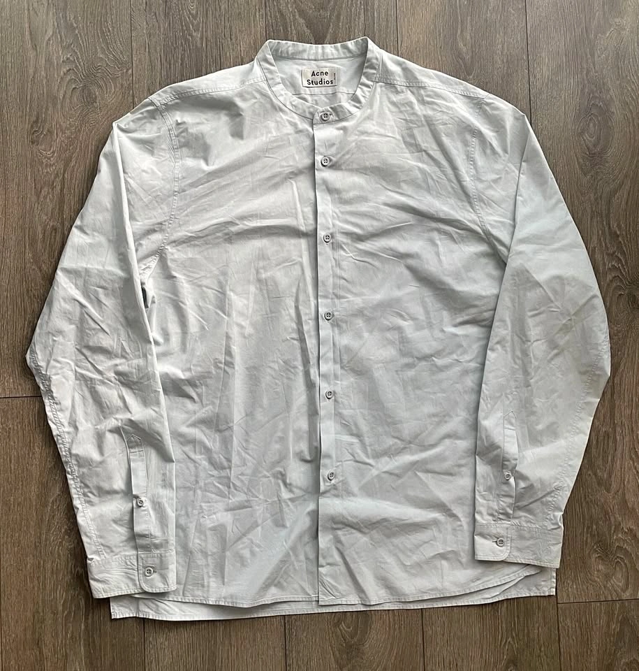Acne Studios Long Sleeve Pine Cotton Shirt Size 34