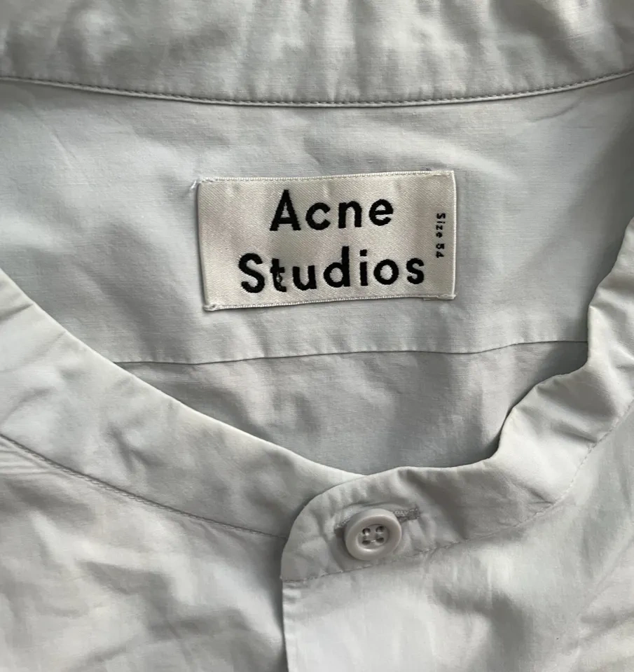 Acne Studios Long Sleeve Pine Cotton Shirt Size 34 - photo 2