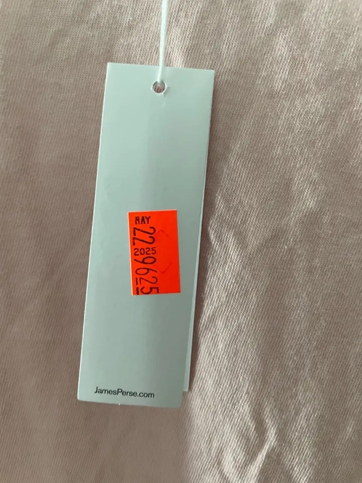 James Perse Peach Slub T-shirt Size 1 New - photo 3