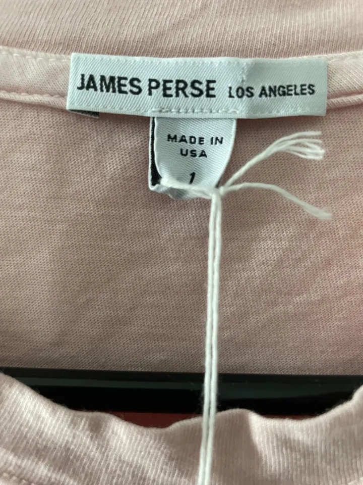 James Perse Peach Slub T-shirt Size 1 New - photo 4