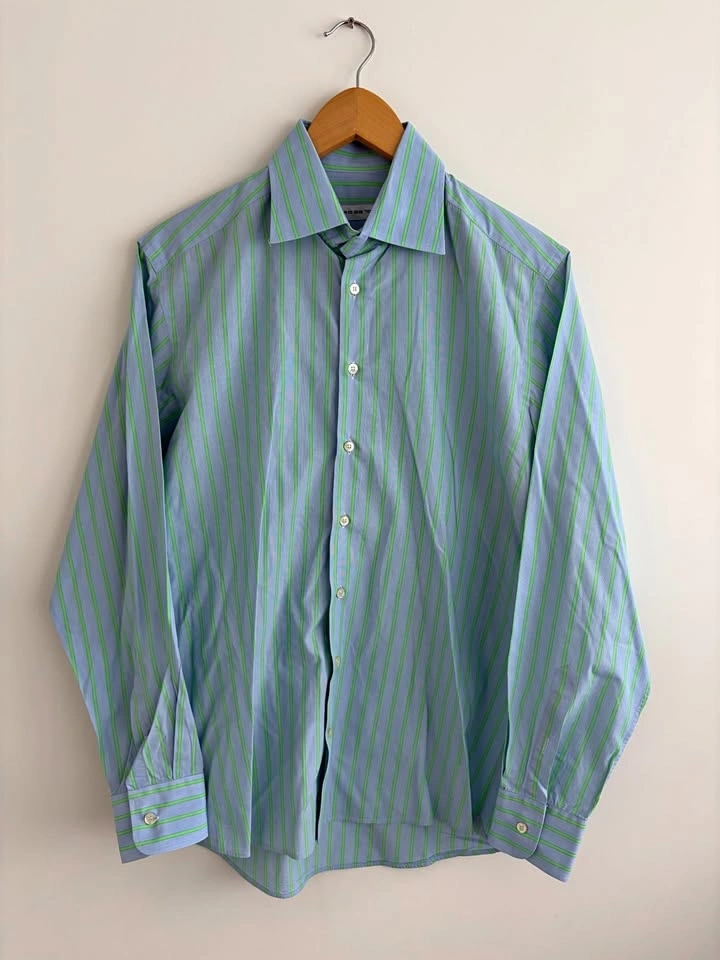 Etro Striped Long Sleeve Dress Shirt Size 39