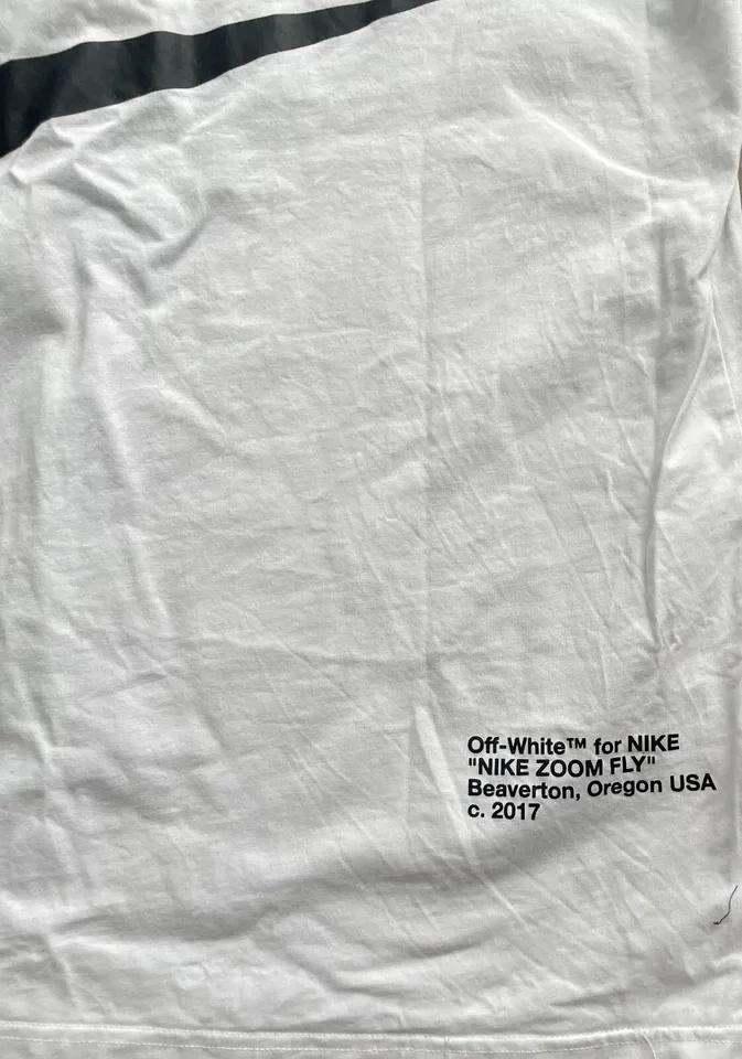 Nike x OFF-WHITE NRG A6 Tuxedo White T-Shirt XL - photo 2