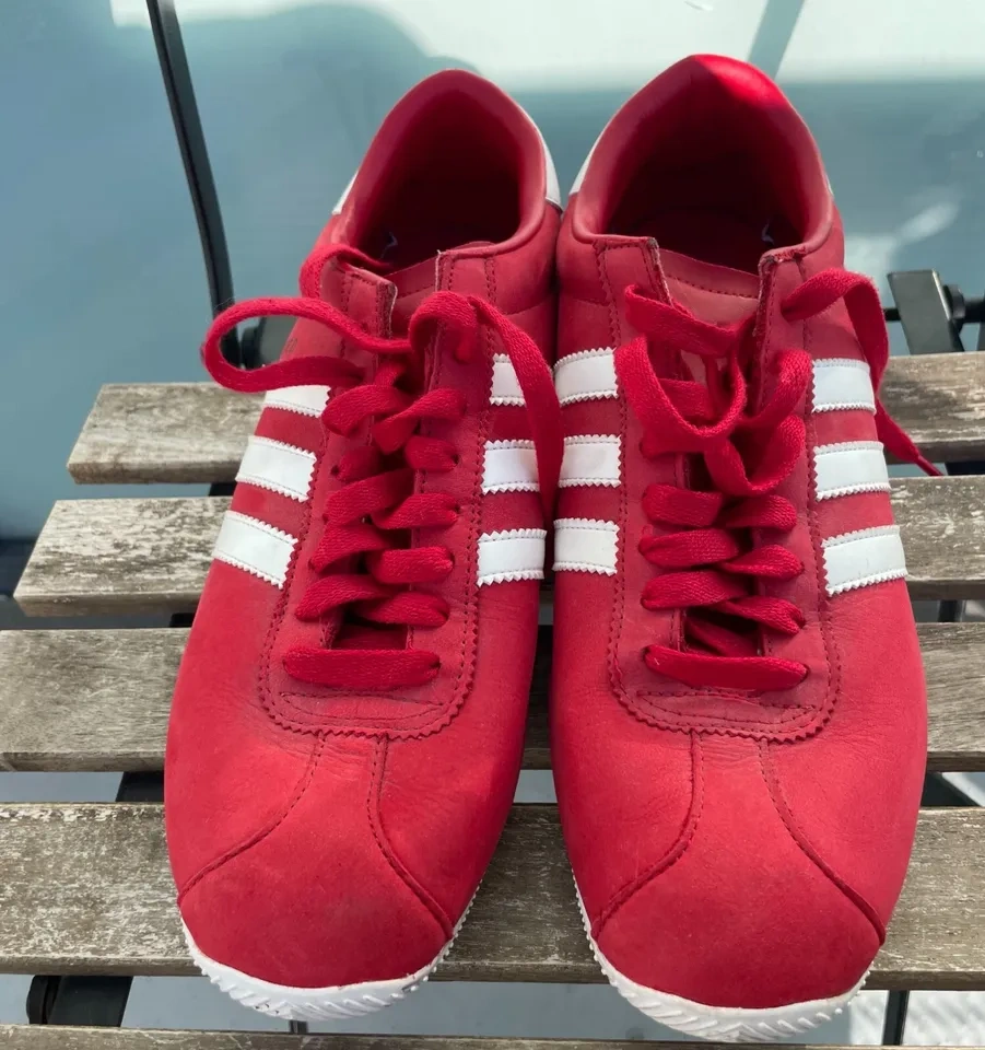 Vintage Adidas Rekord Red Shoes Size 10.5 - photo 2