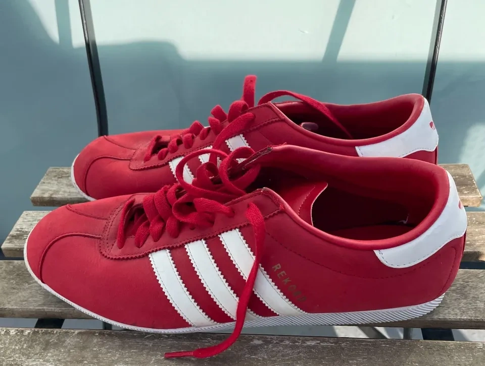 Vintage Adidas Rekord Red Shoes Size 10.5 - photo 3