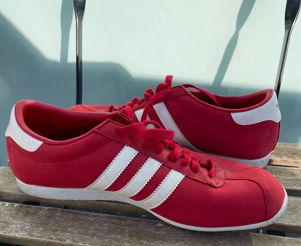 Vintage Adidas Rekord Red Shoes Size 10.5 - photo 4