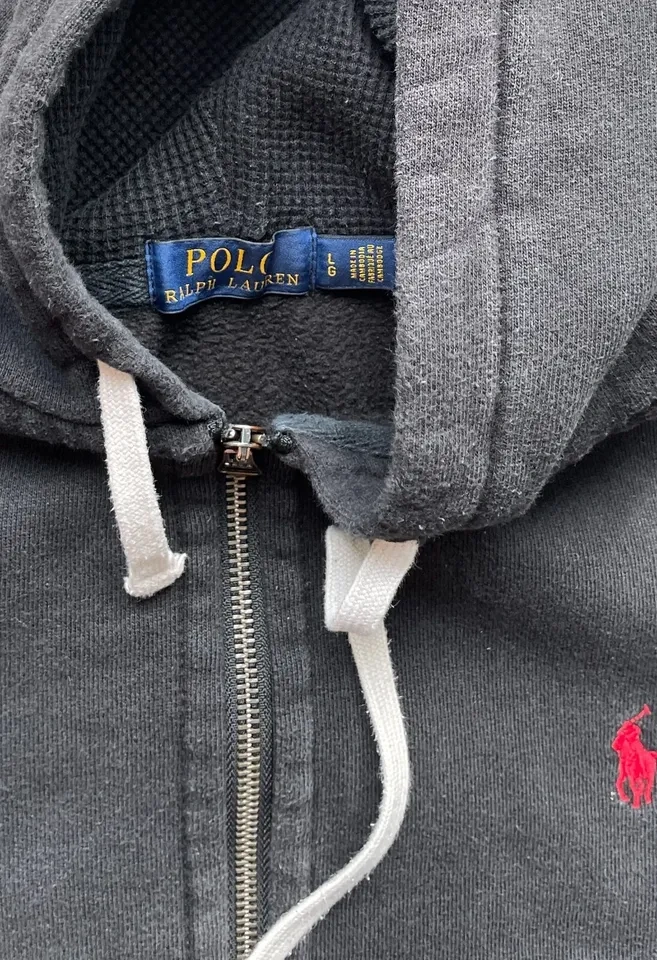 Vintage Polo Ralph Lauren Full Zip Hoodie Size L - photo 2