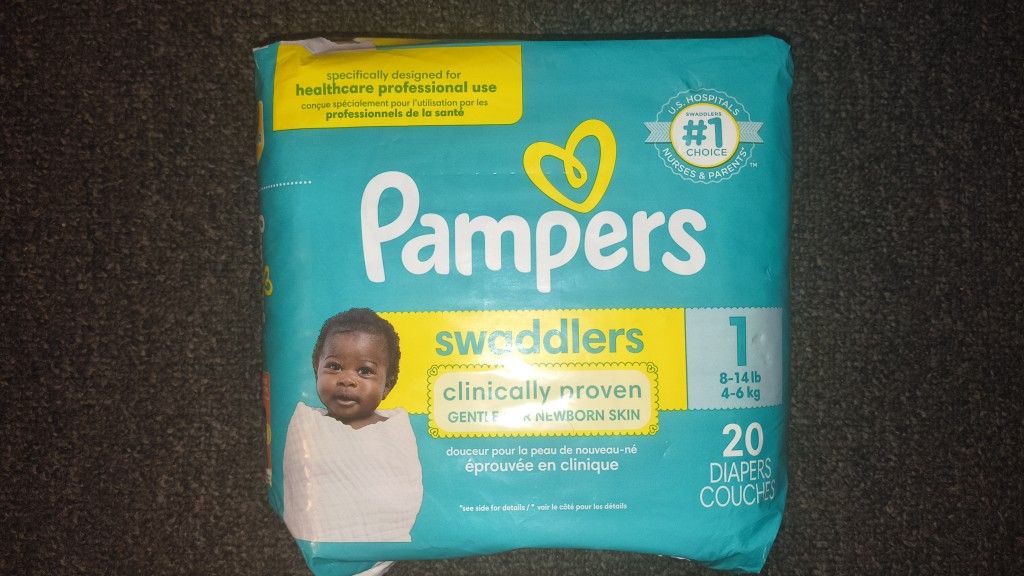Pampers Swaddlers Size 1 Diapers (10 packs)