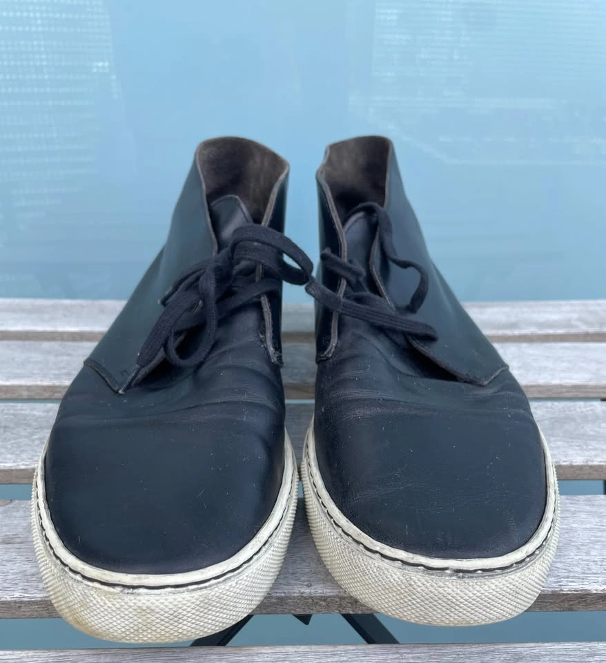 Common Projects Men’s High Top Italy Leather Sneakers Size 9 - photo 2