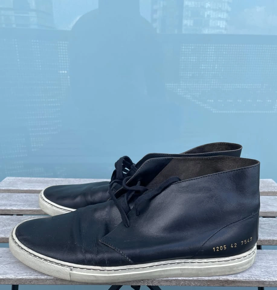Common Projects Men’s High Top Italy Leather Sneakers Size 9 - photo 3
