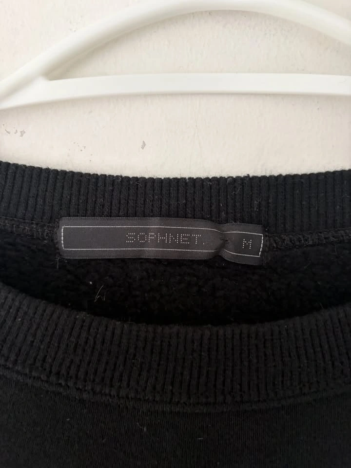SOPHNET. Women's Black Crewneck Sweatshirt Size M - photo 4
