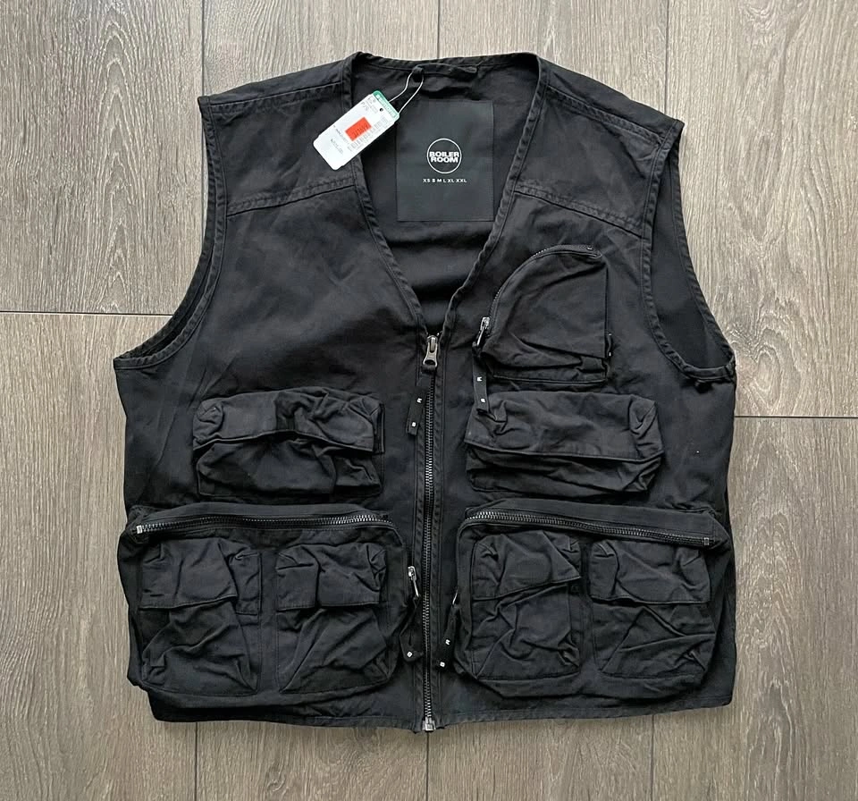 Boiler Room Multi Pocket Gilet Vest Size S
