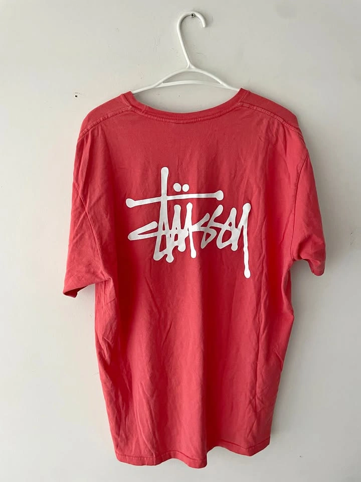 Stussy Basic Peach T-Shirt Size L