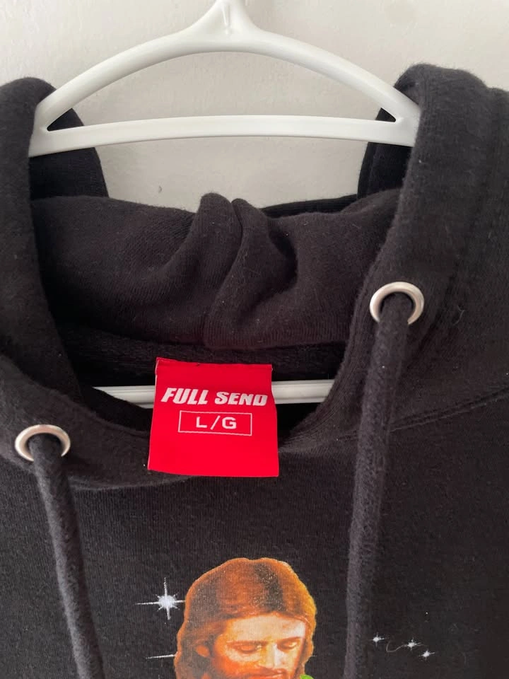 Full Send By Nelk Boys Born Sender Hoodie Size L - photo 3
