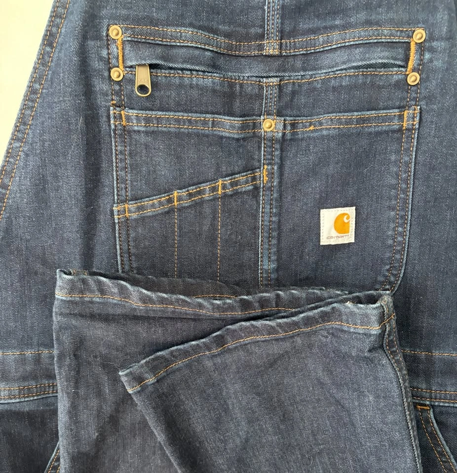 Carhartt Women's Bib Overalls Denim Double Front L - photo 5