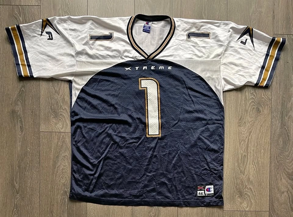 Vintage LA Xtreme #1 XFL Champion Football Jersey Size 44