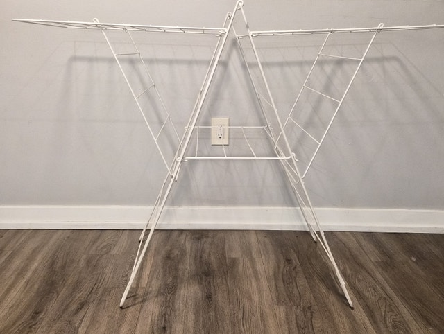 Mainstays Folding Drying Rack (White Metal)