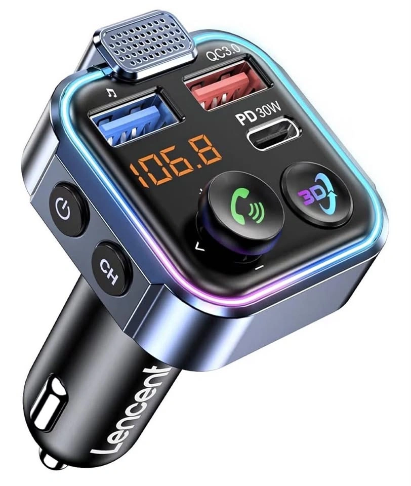 Bluetooth 5.3 FM Transmitter/Wireless Radio Adapter