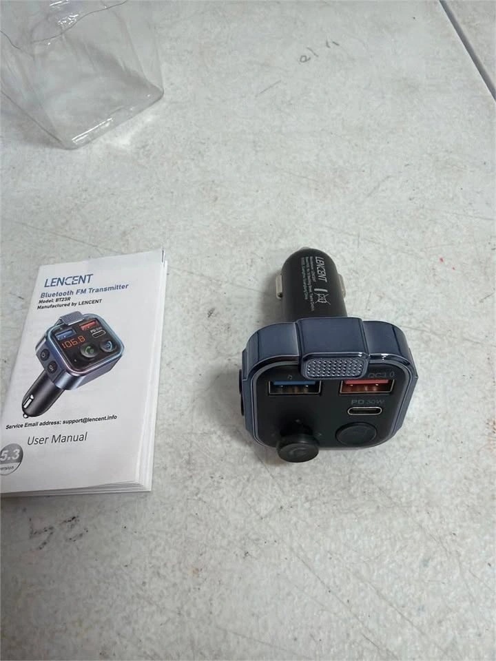 Bluetooth 5.3 FM Transmitter/Wireless Radio Adapter - photo 3