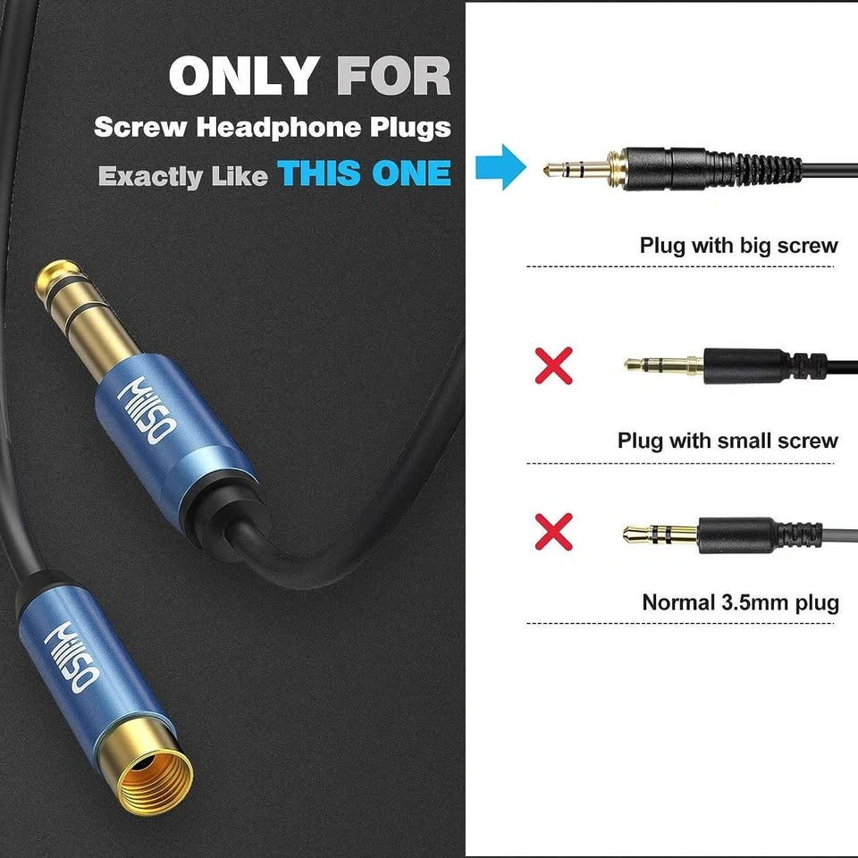 1/4" to 3.5mm Screw On Headphone Adapter - photo 3