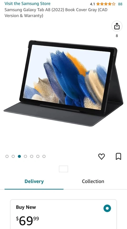Samsung Galaxy Tab A8 2021 Book Cover - photo 3