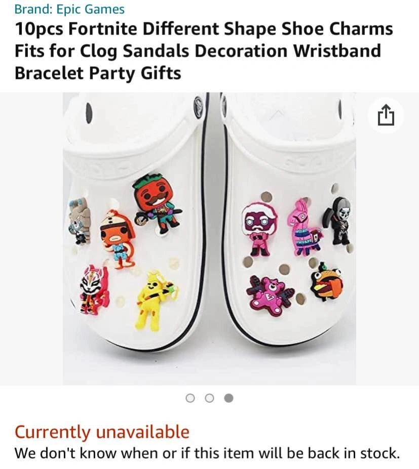 Fortnite Character Shoe Charms (10 Pcs) - photo 2