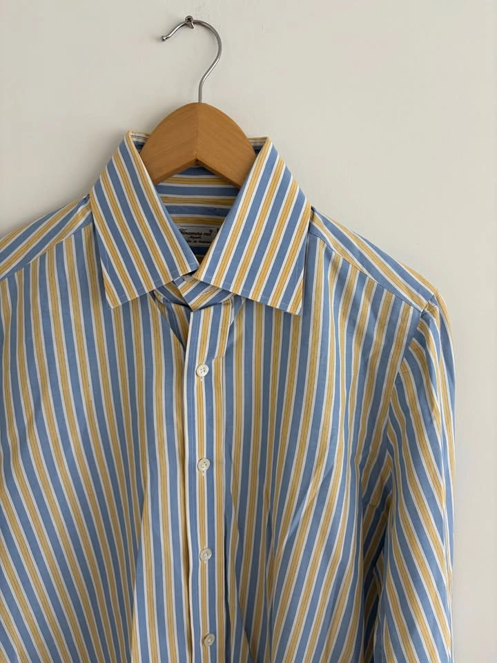 Finamore 1925 Napoli Striped Dress Shirt Size 40 - photo 2