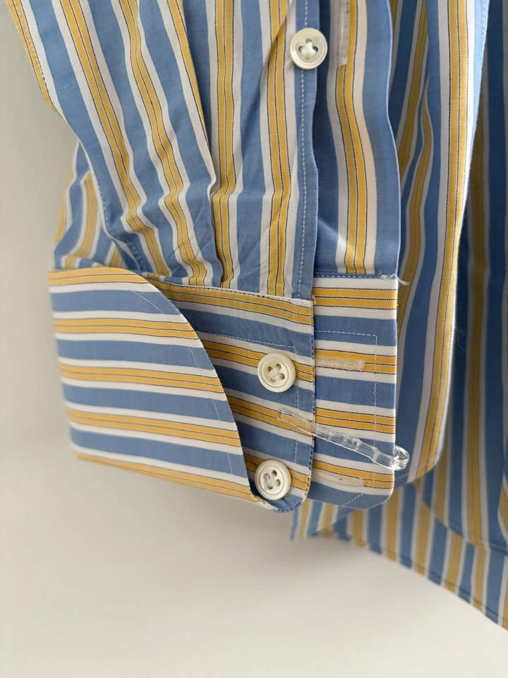 Finamore 1925 Napoli Striped Dress Shirt Size 40 - photo 5