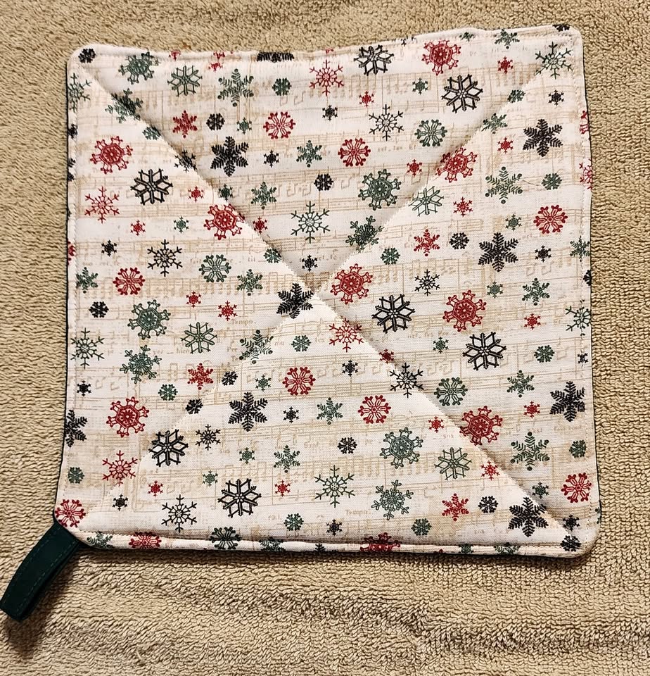 Pot holder - Snowflakes