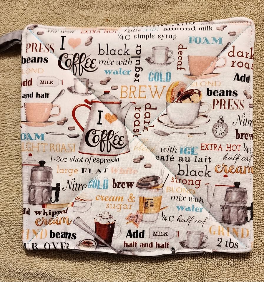 Pot holder - I love coffee