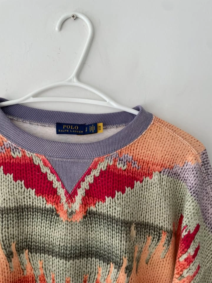 Polo Ralph Lauren Aztec Southwestern Women's Sweatshirt Size S - photo 2