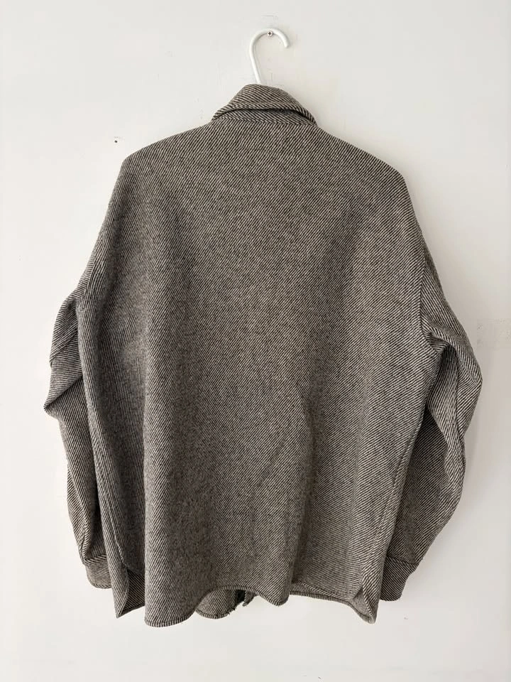 Vintage Eddie Bauer Wool Blend Button Shirt Jacket L - photo 4
