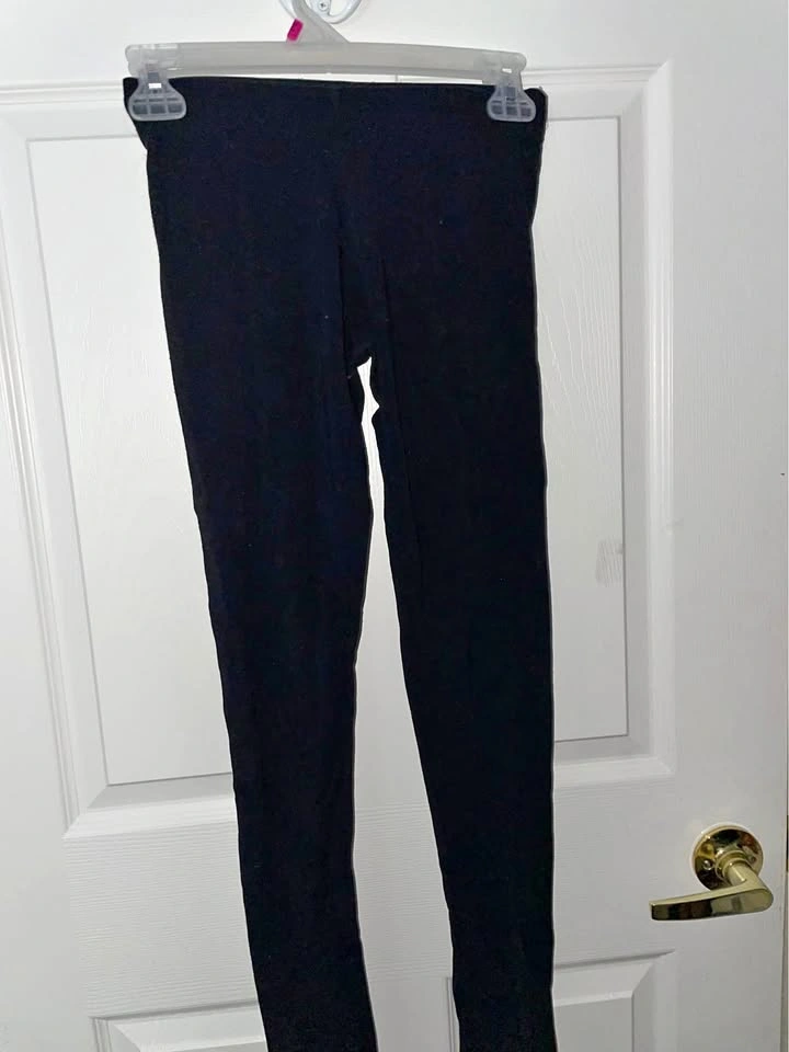 Garage Black High-Waist Leggings, XS