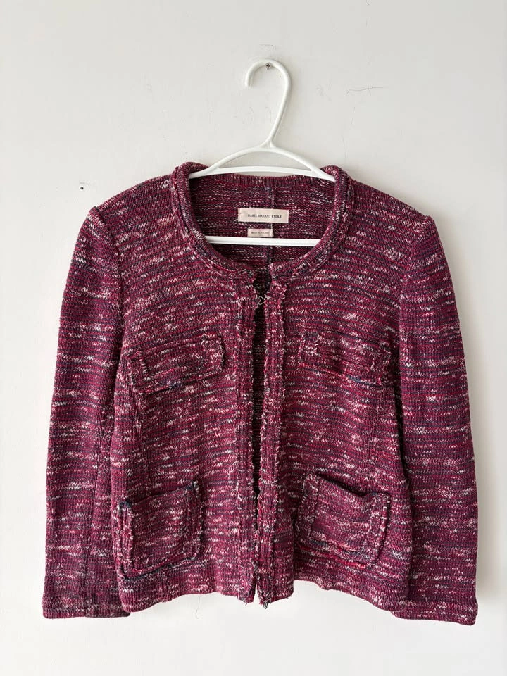 Isabel Marant Etoile Ariana Tweed Boucle Jacket Size S - photo 2