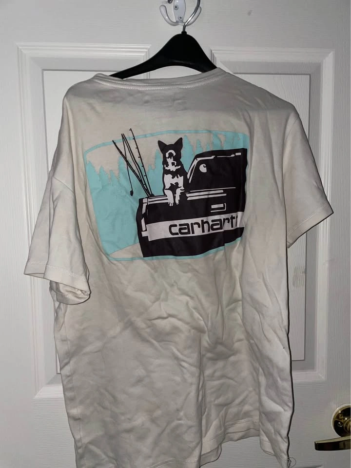 Carhartt White Logo T-Shirt, M - photo 2