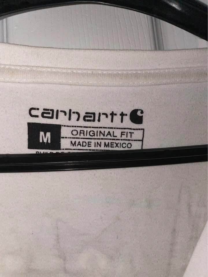 Carhartt White Logo T-Shirt, M - photo 3