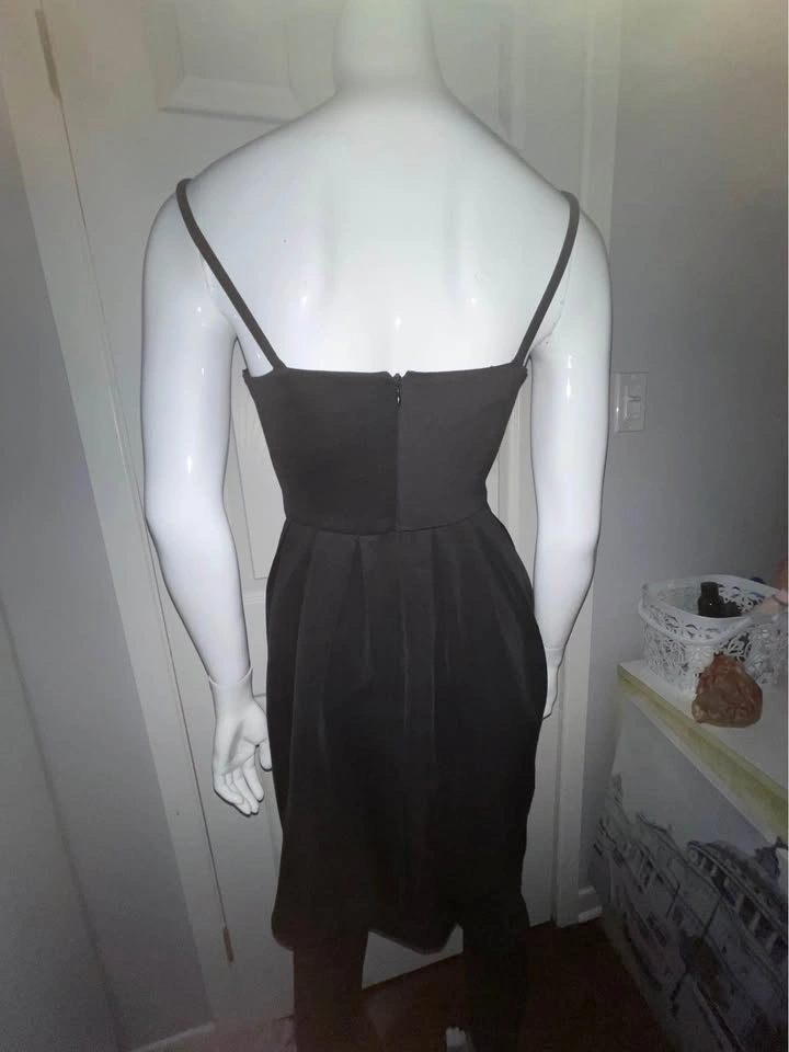 Black Sleeveless V-Neck Dress, M - photo 2