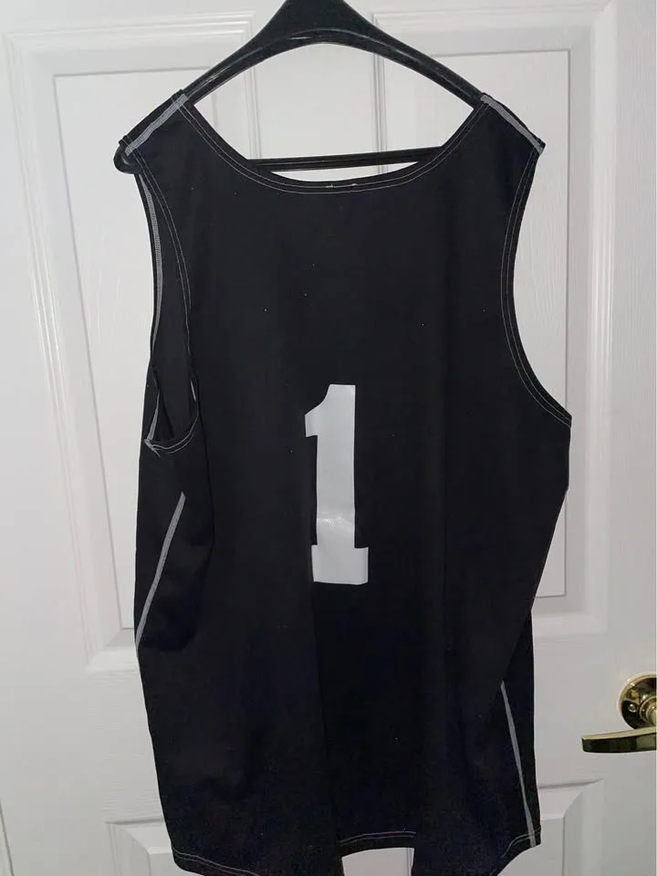 Black Athletic Tank with White Graphic, M - photo 2