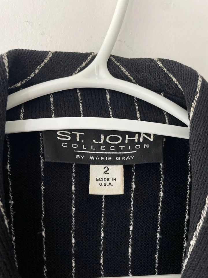 St. John Collection Knit Blazer Jacket Size 2 - photo 5
