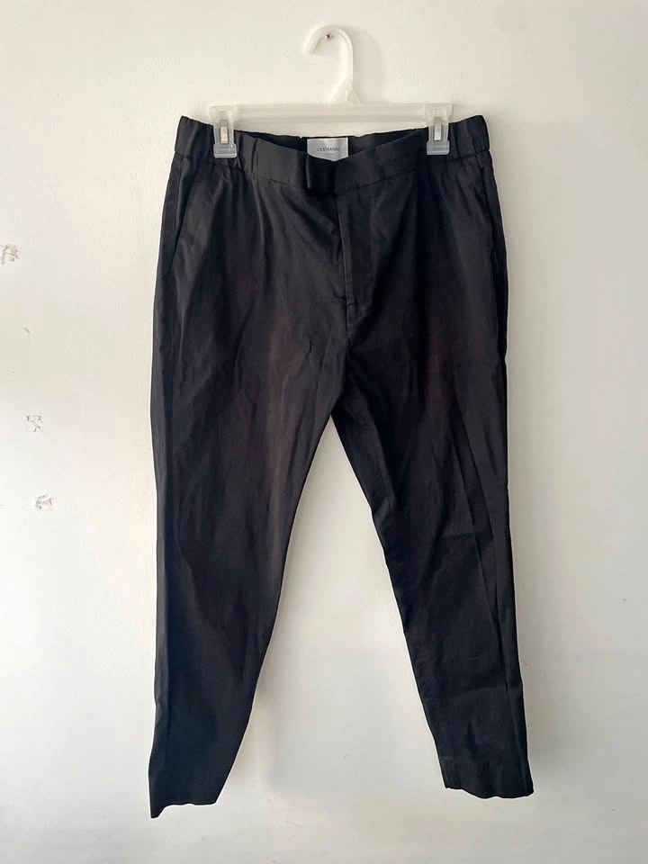 L'Estrange London 24 Hour Trouser Black Pants L