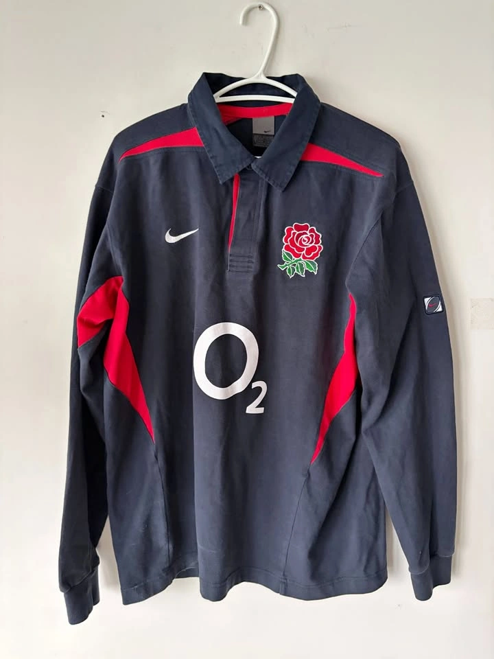 Vintage 2003-05 Nike England Rugby Long Sleeve Jersey XL