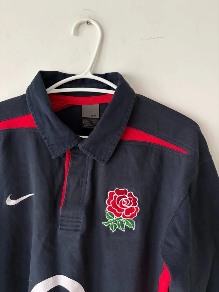 Vintage 2003-05 Nike England Rugby Long Sleeve Jersey XL - photo 2