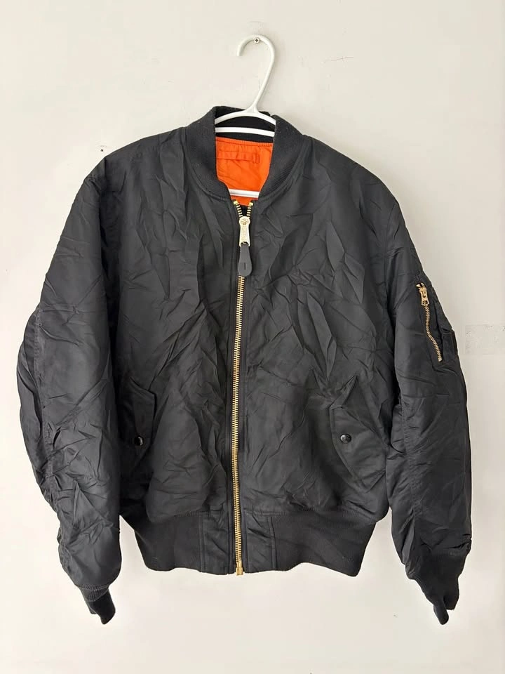 Vintage Alpha Industries MA-1 Reversible Bomber Jacket Size M