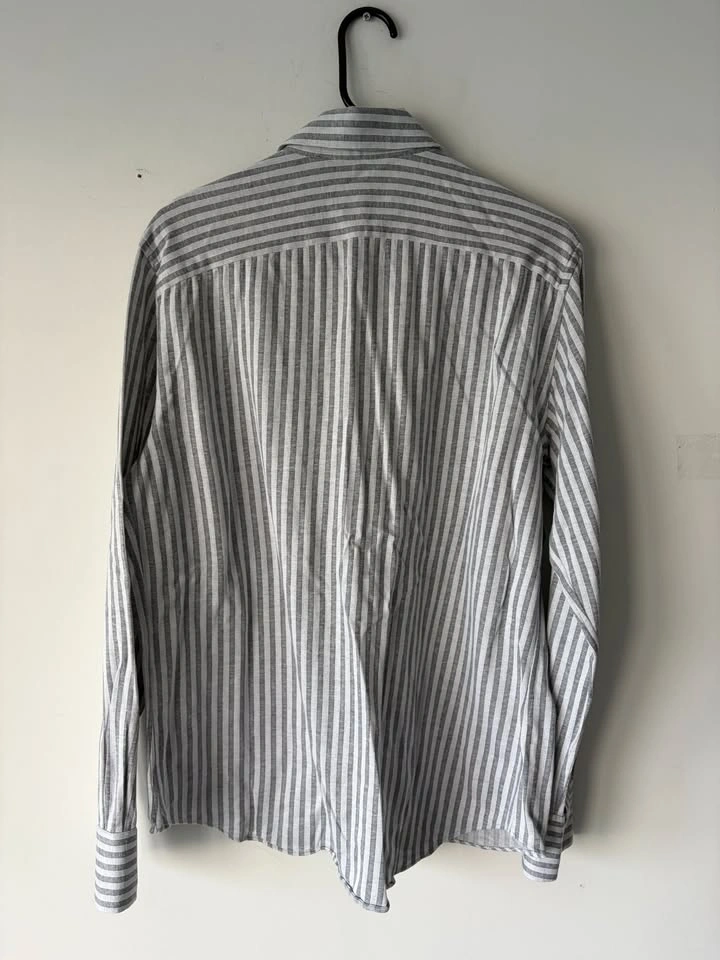 Canali Striped Button Down 100% Cotton Shirt Size L - photo 5