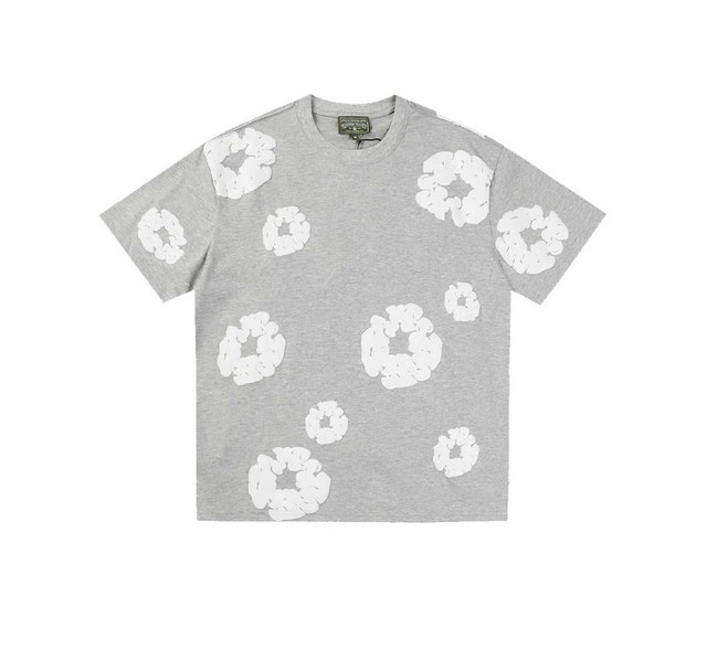 Denim Tears Heather Grey Cotton Wreath T-Shirt
