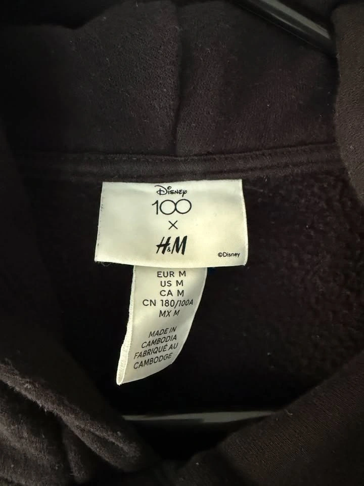 Disney 100th x H&M Trevor Andrew Mickey Donald Goofy Hoodie M - photo 5
