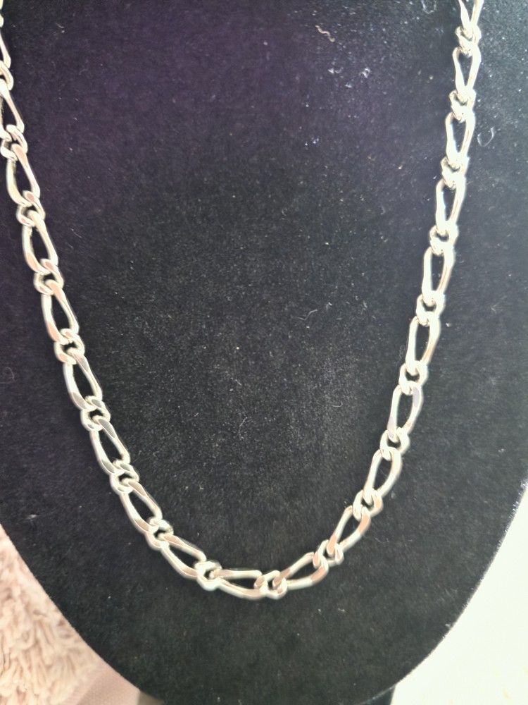 Italian Silver Figaro Chain - photo 2