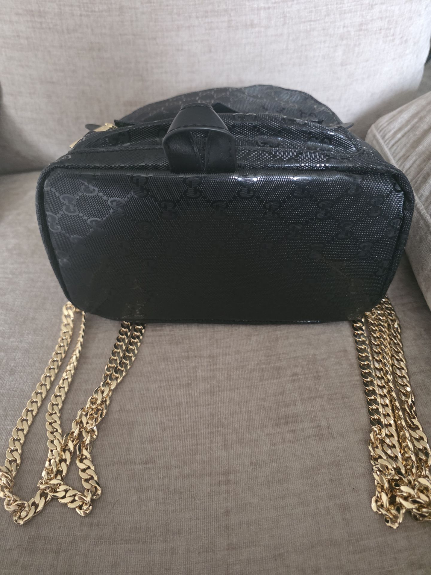 Gucci Backpack w/ gold chain straps - photo 3