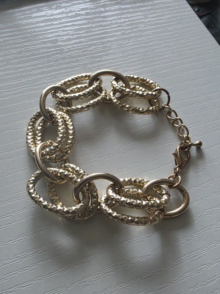 Chunky Gold Princess Cut Bracelet - photo 2